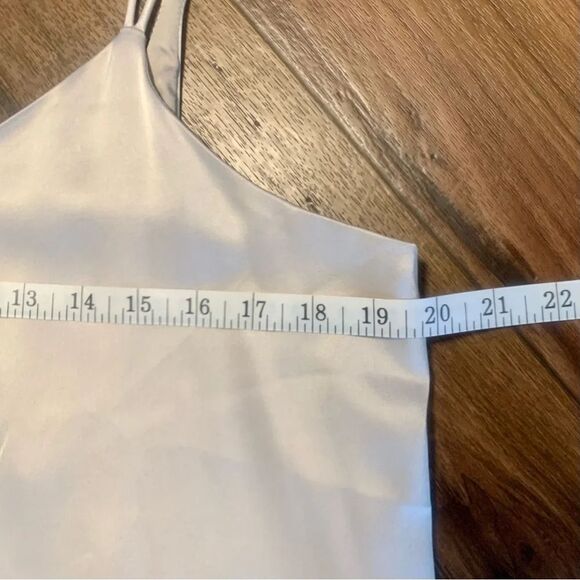 HALSTON HERITAGE NWT Sleeveless Double-Strap Satin Slip Maxi Dress Large - Picture 4 of 12